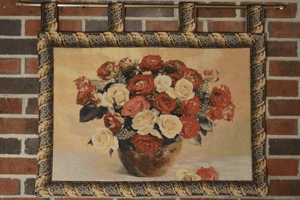 Tache Home Fashion Tache Tapestry Red Rose Bouquet Valentine's Proposal Wall Hanging Art 27 X 20 (12442E)
