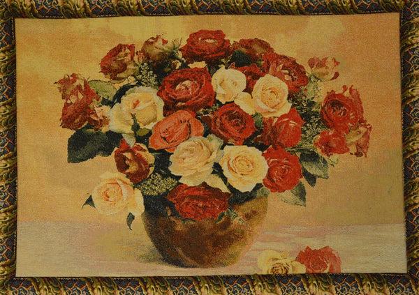 Tache Home Fashion Tache Tapestry Red Rose Bouquet Valentine's Proposal Wall Hanging Art 27 X 20 (12442E)