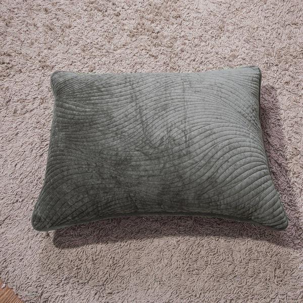 Tache Home Fashion Tache Velvet Dreams Dark Taupe Plush Waves Pillow Sham (JHW-852BR)