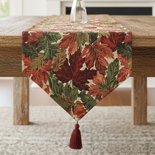 tache home fashion Tache Warm Colorful Thanksgiving Leaves Fall Foliage Tapestry Table Runners (11516) tache home fashion Tache Warm Colorful Thanksgiving Leaves Fall Foliage Tapestry Table Runners (11516)
