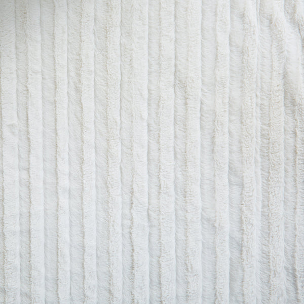 Tache Home Fashion Tache White Ivory Polar Faux Fur With Sherpa Throw Blanket