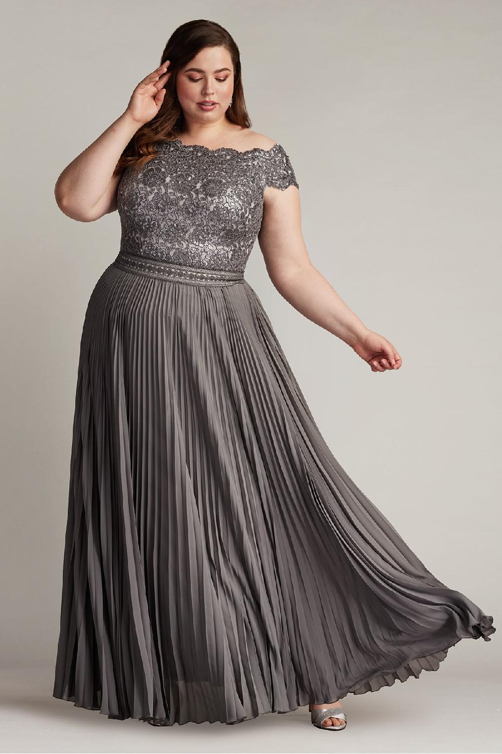 Tadashi Shoji Bode Sequin Embroidered Lace And Tulle Gown - PLUS SIZE