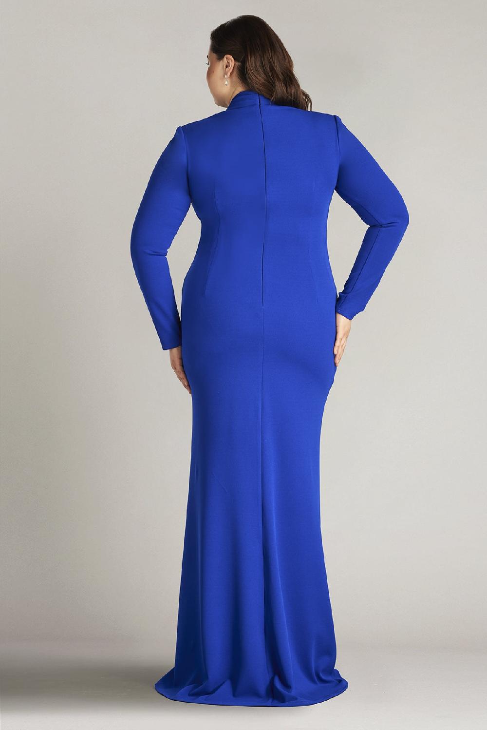 Tadashi Shoji Markum Long-Sleeve Flounce Gown - PLUS SIZE