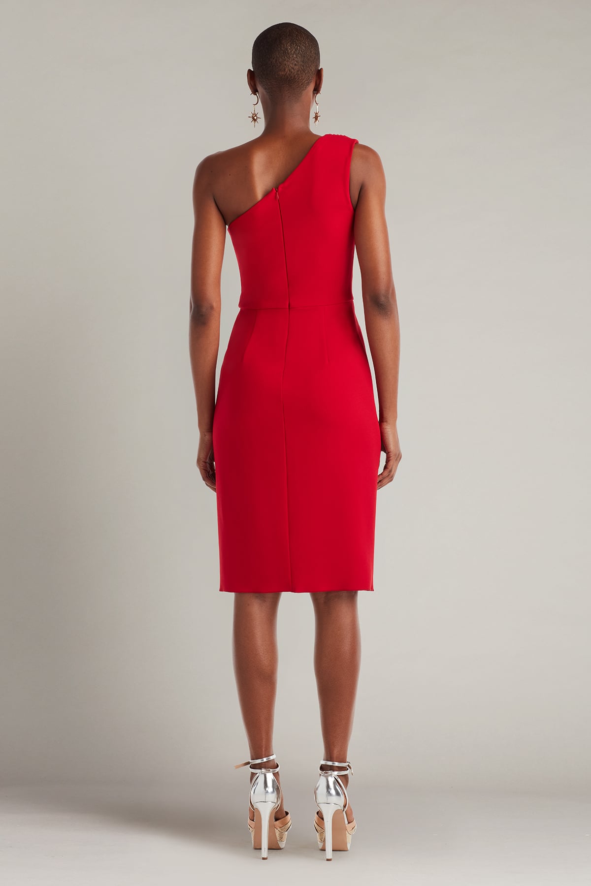Tadashi Shoji Marston One-Shoulder Draped Cocktail Dress