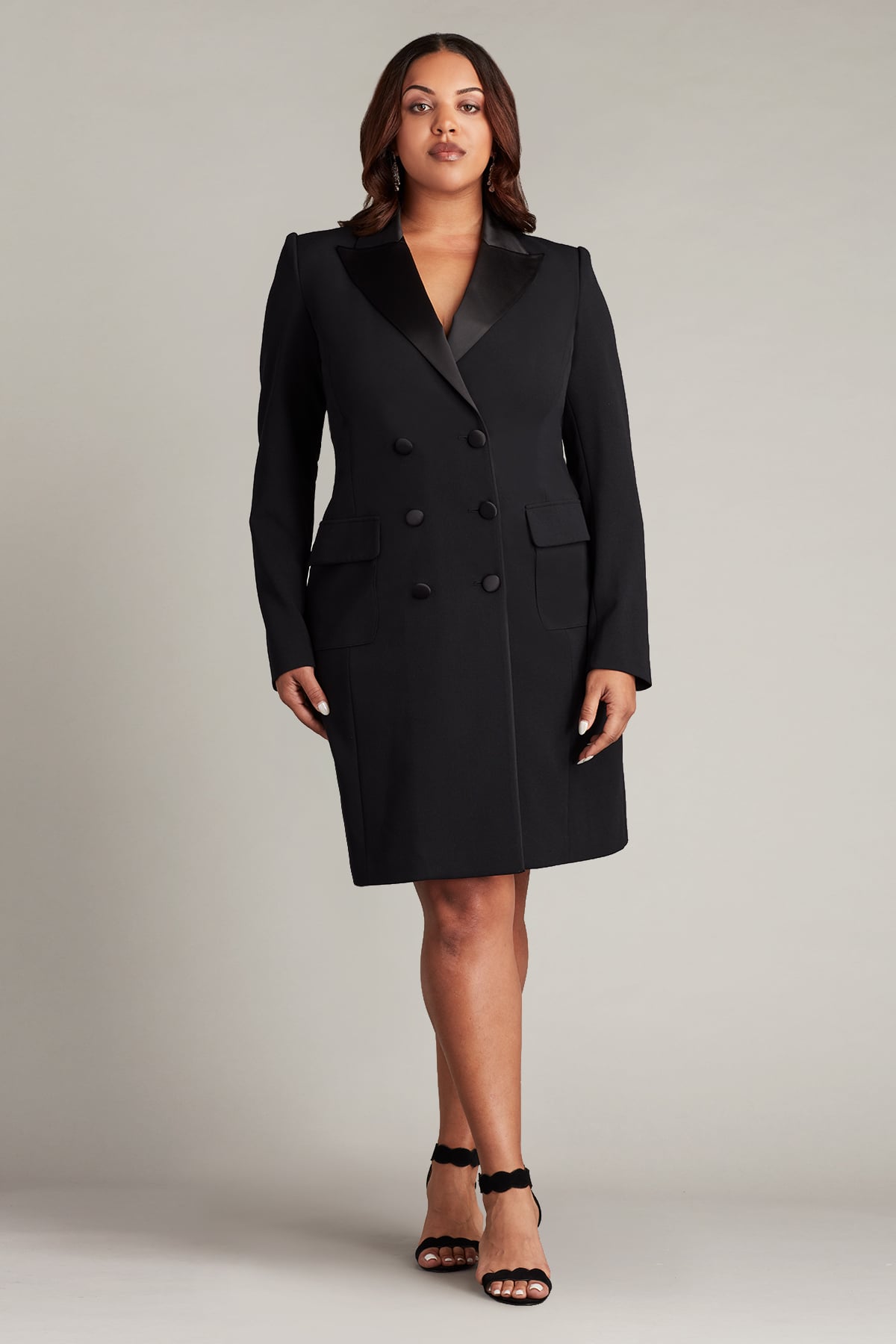 tadashi shoji McKay Double-Breasted Coat Dress - PLUS SIZE