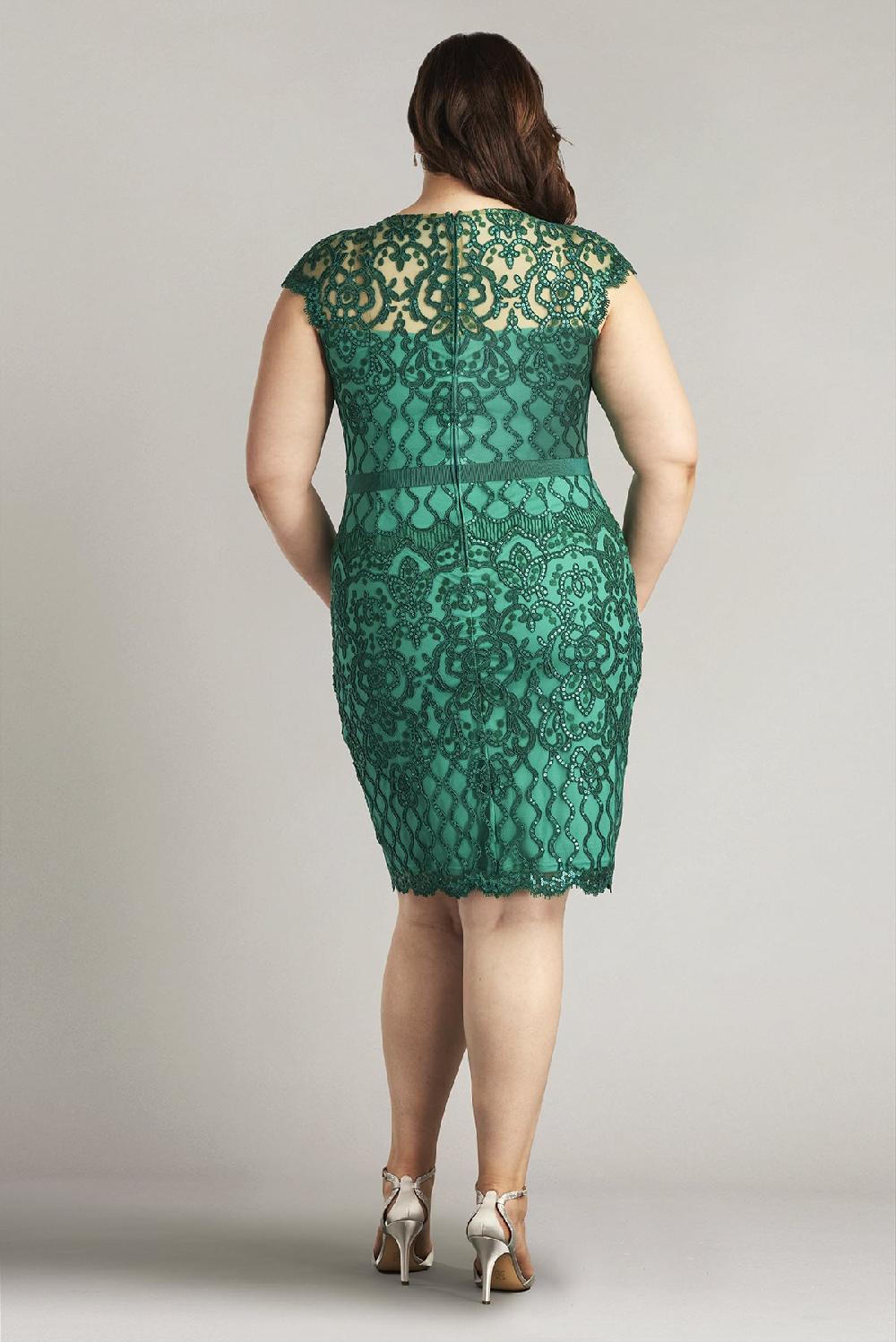 Tadashi Shoji Miranda Sequin Embroidered Dress - PLUS SIZE