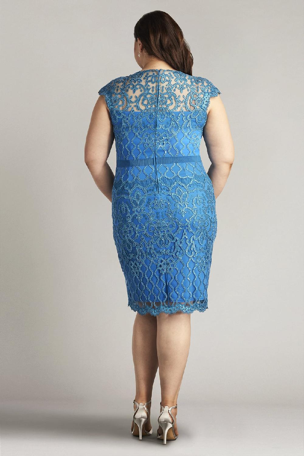 Tadashi Shoji Miranda Sequin Embroidered Dress - PLUS SIZE