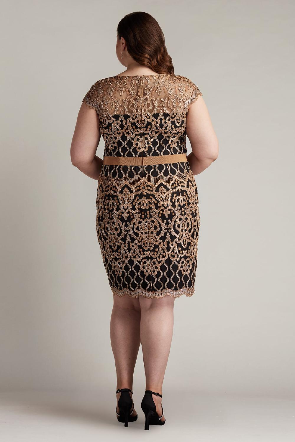 Tadashi Shoji Miranda Sequin Embroidered Dress - PLUS SIZE