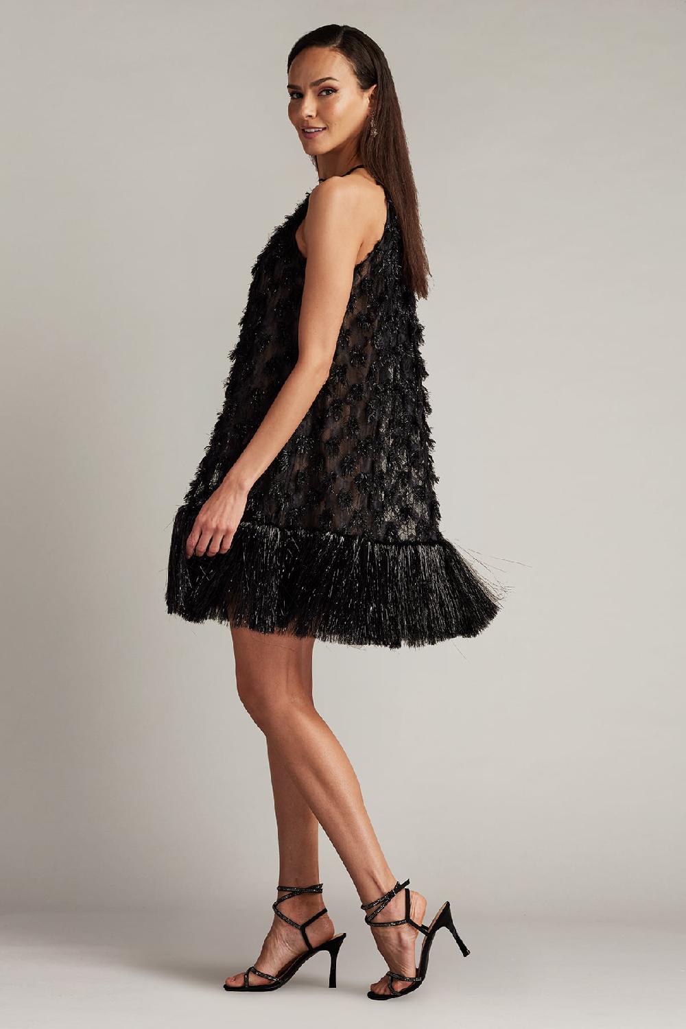 Tadashi Shoji Prima Sequin Tulle Trapeze Mini Dress