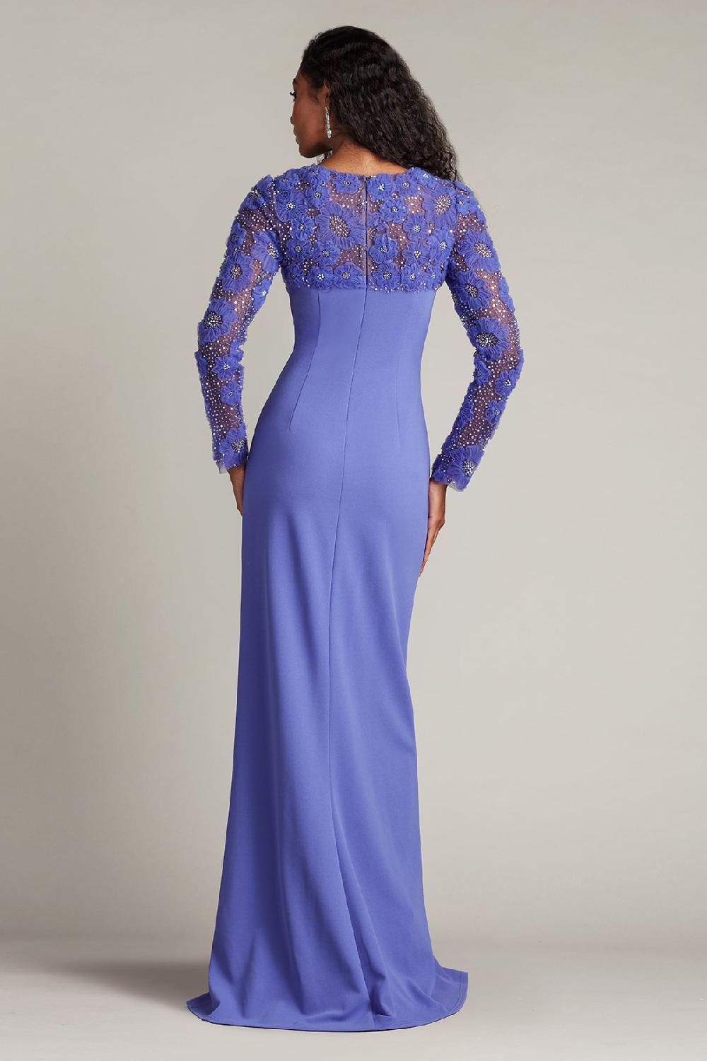 Tadashi Shoji Sagamore Ribbon Flower Embellished Gown