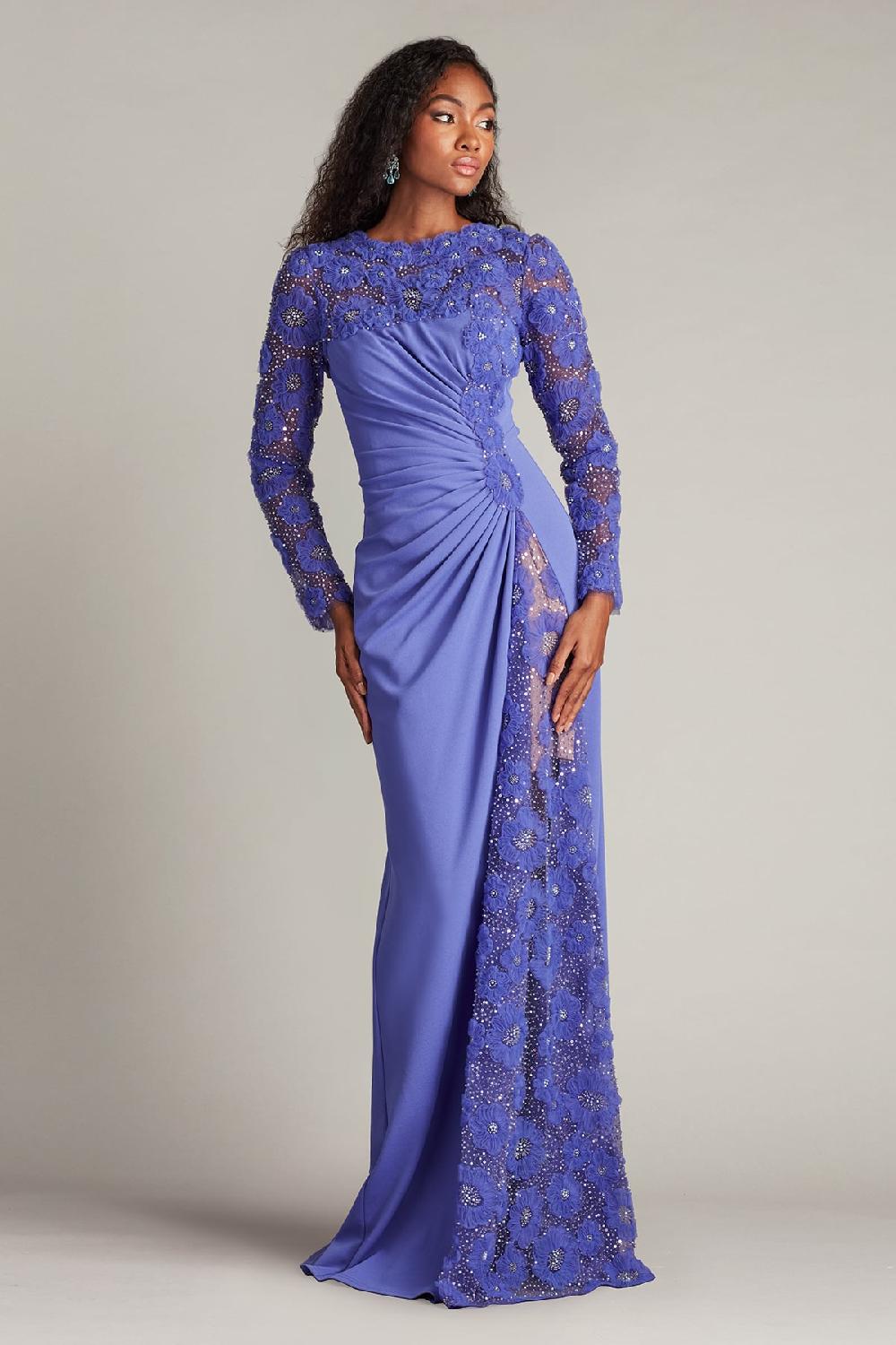 tadashi shoji Sagamore Ribbon Flower Embellished Gown