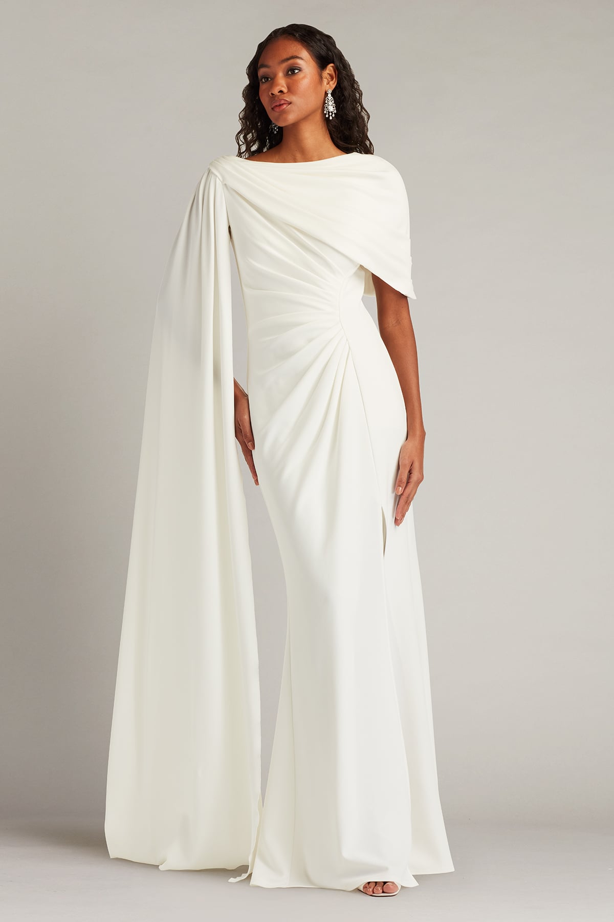 Tadashi Shoji Acadia Shawl Draped Gown