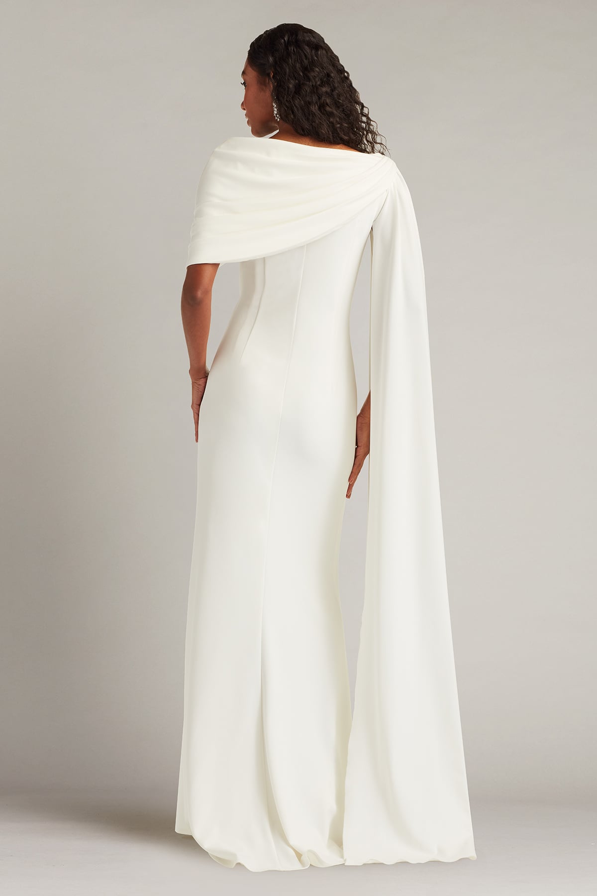 Tadashi Shoji Acadia Shawl Draped Gown