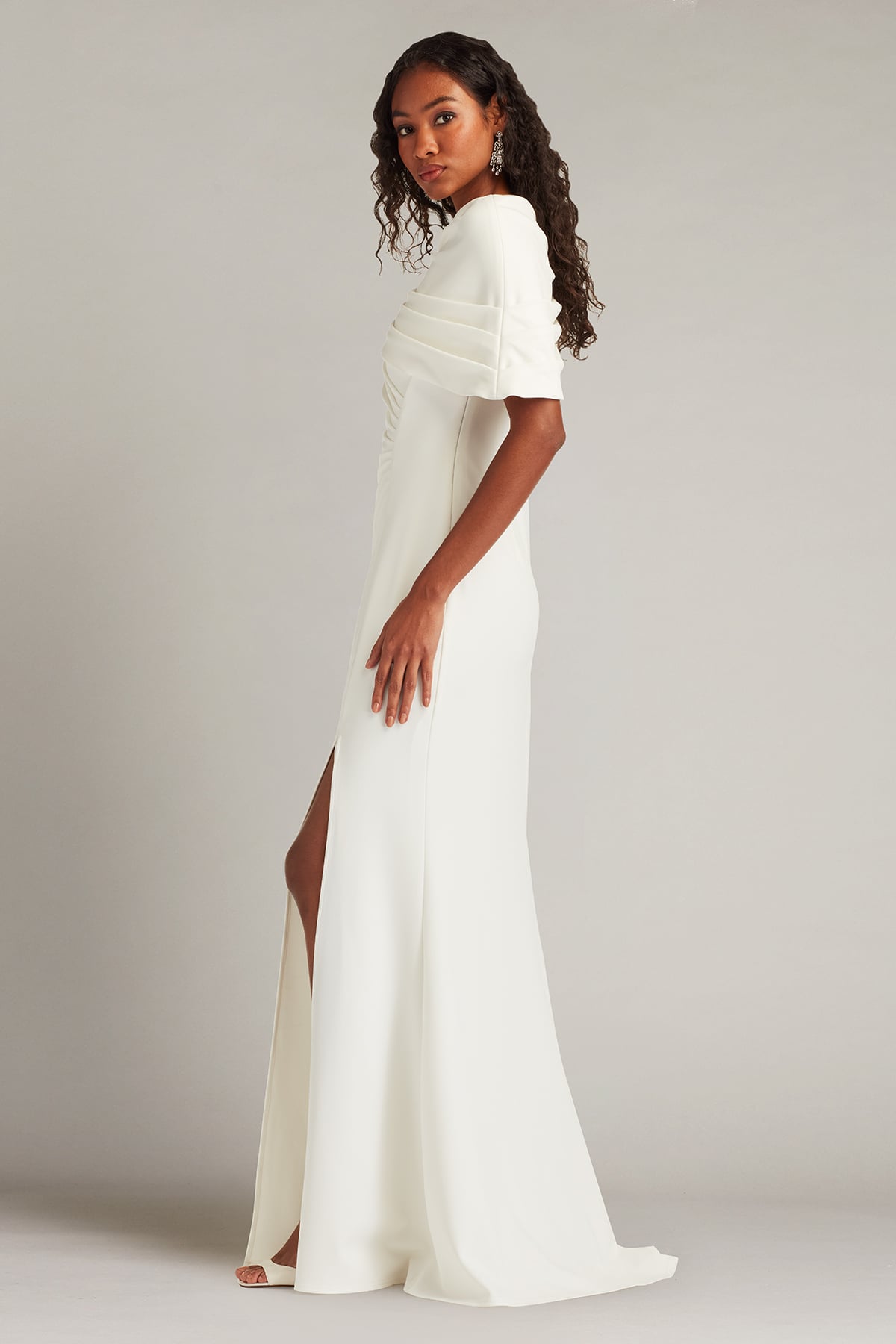 Tadashi Shoji Acadia Shawl Draped Gown