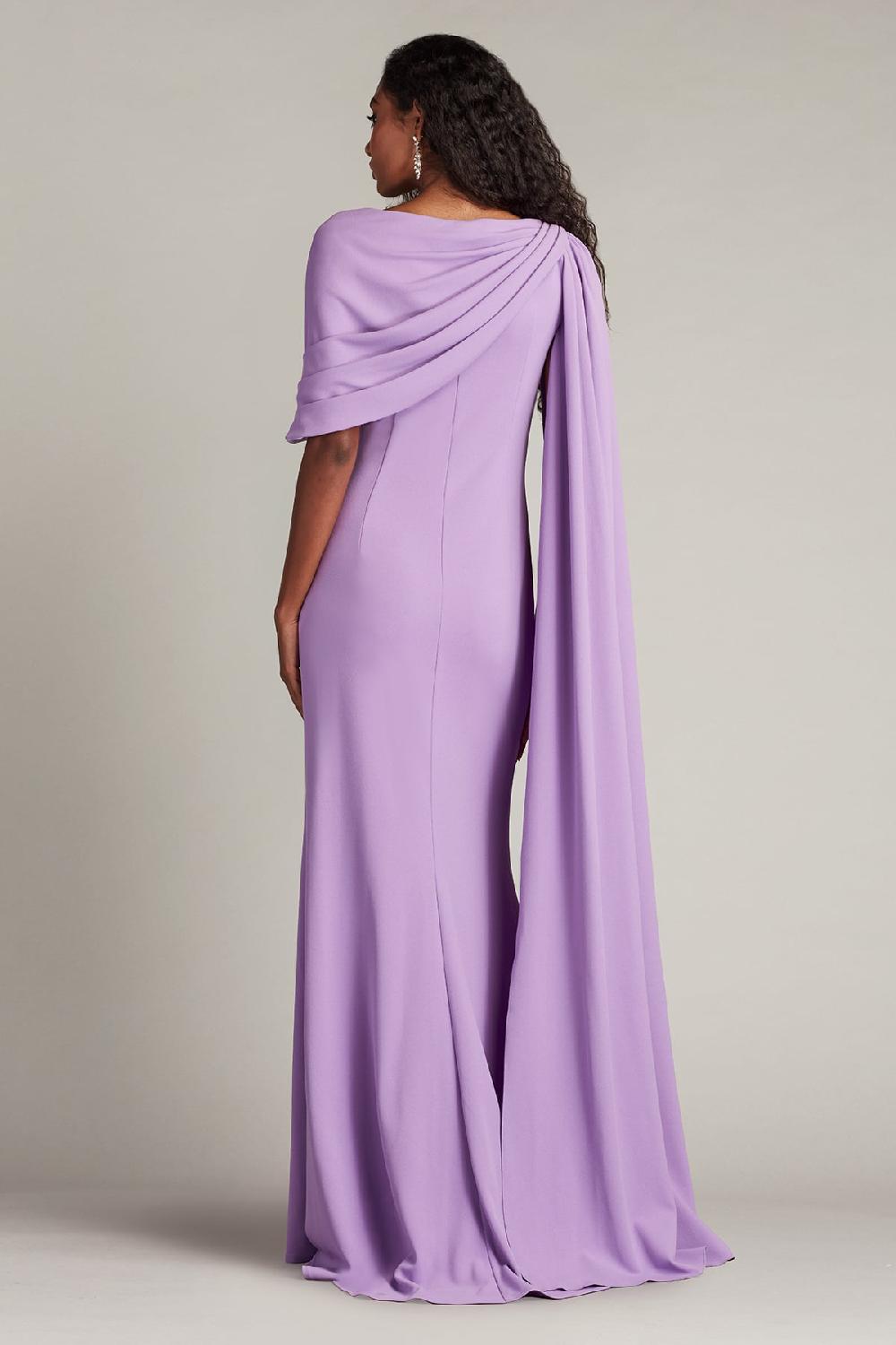 Tadashi Shoji Acadia Shawl Draped Gown