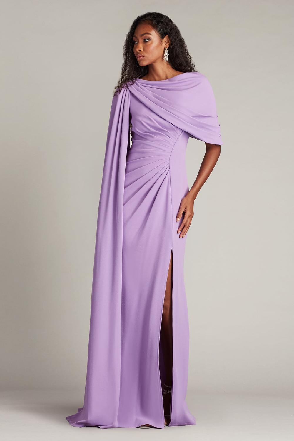 tadashi shoji Acadia Shawl Draped Gown