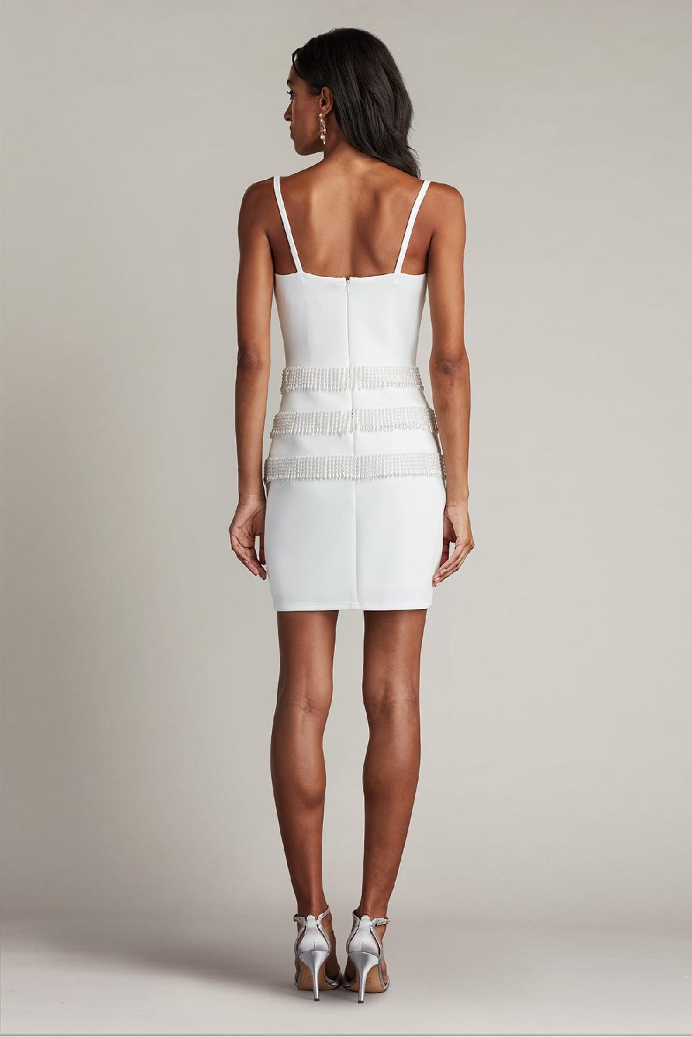 Tadashi Shoji Aggie Fringe Mini Dress