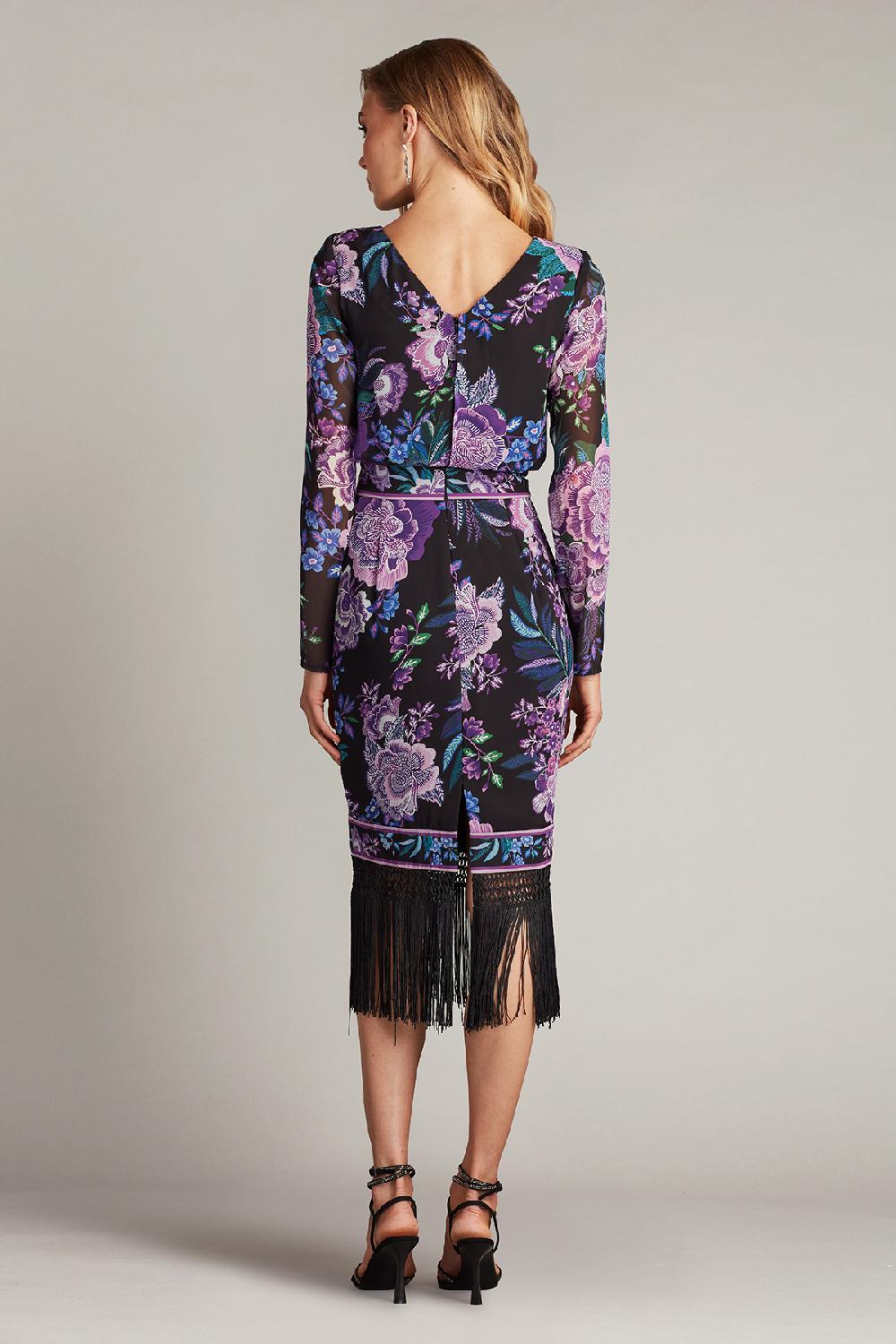 Tadashi Shoji Akilah Floral Blouson Midi Dress