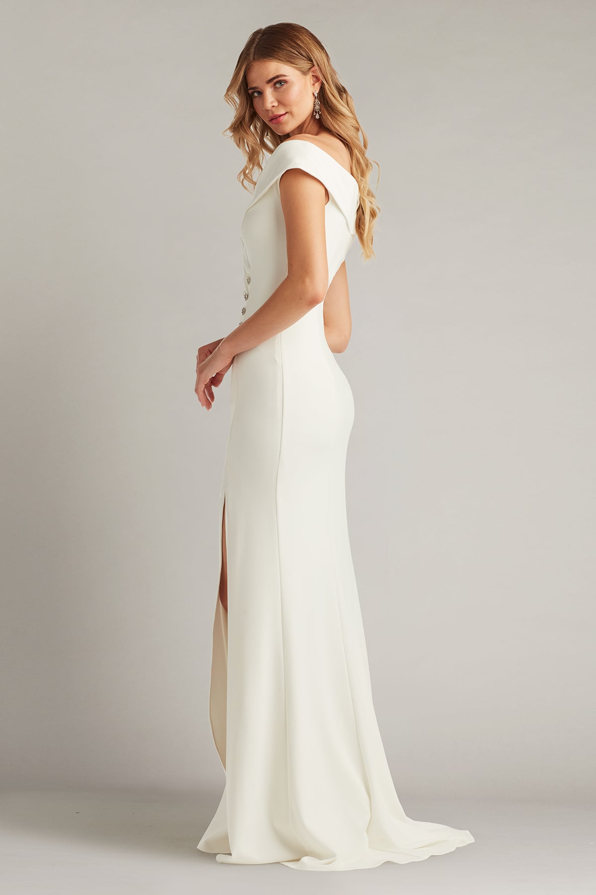 Tadashi Shoji Ames Off-Shoulder Gown