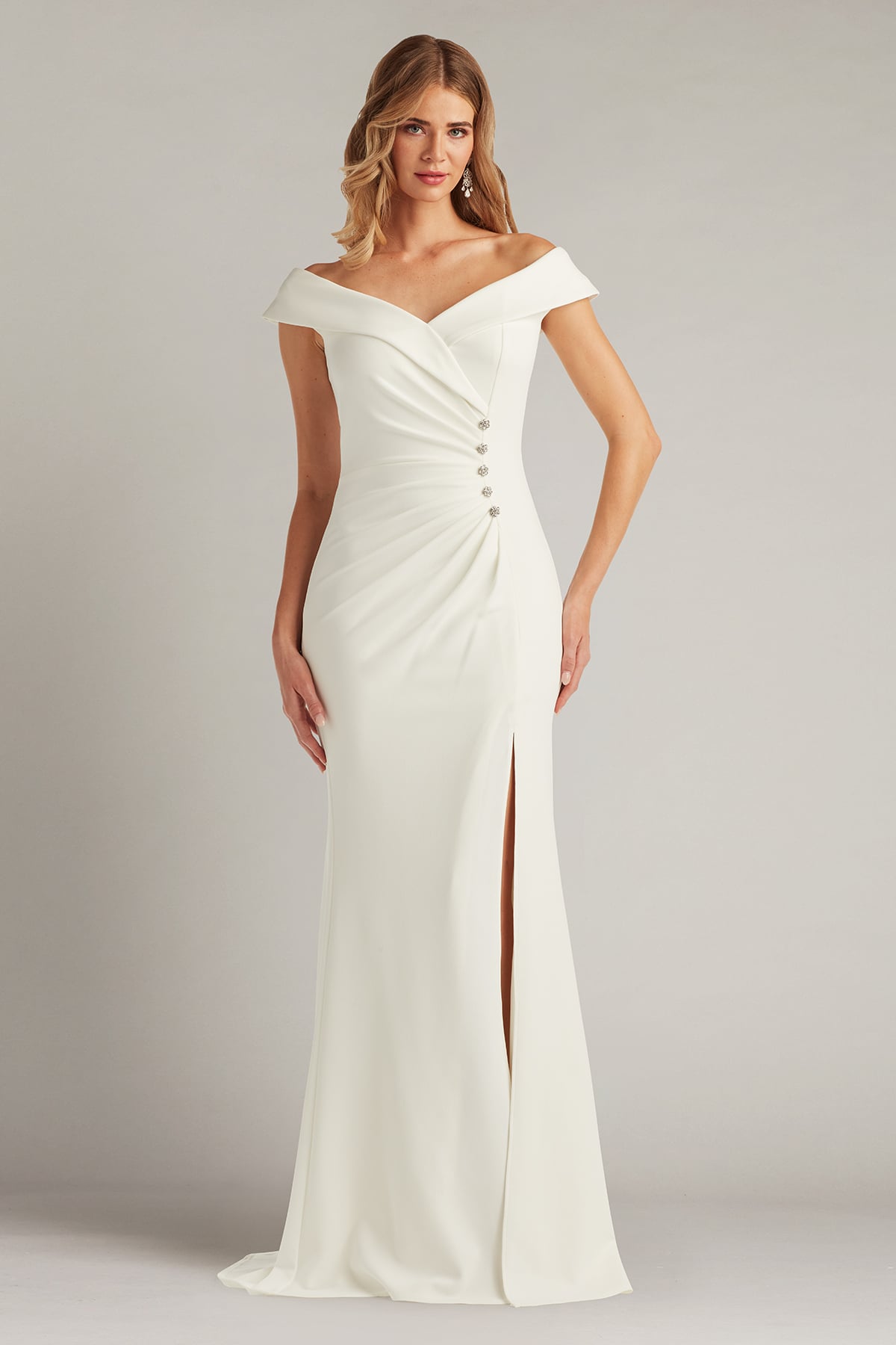 tadashi shoji Ames Off-Shoulder Gown