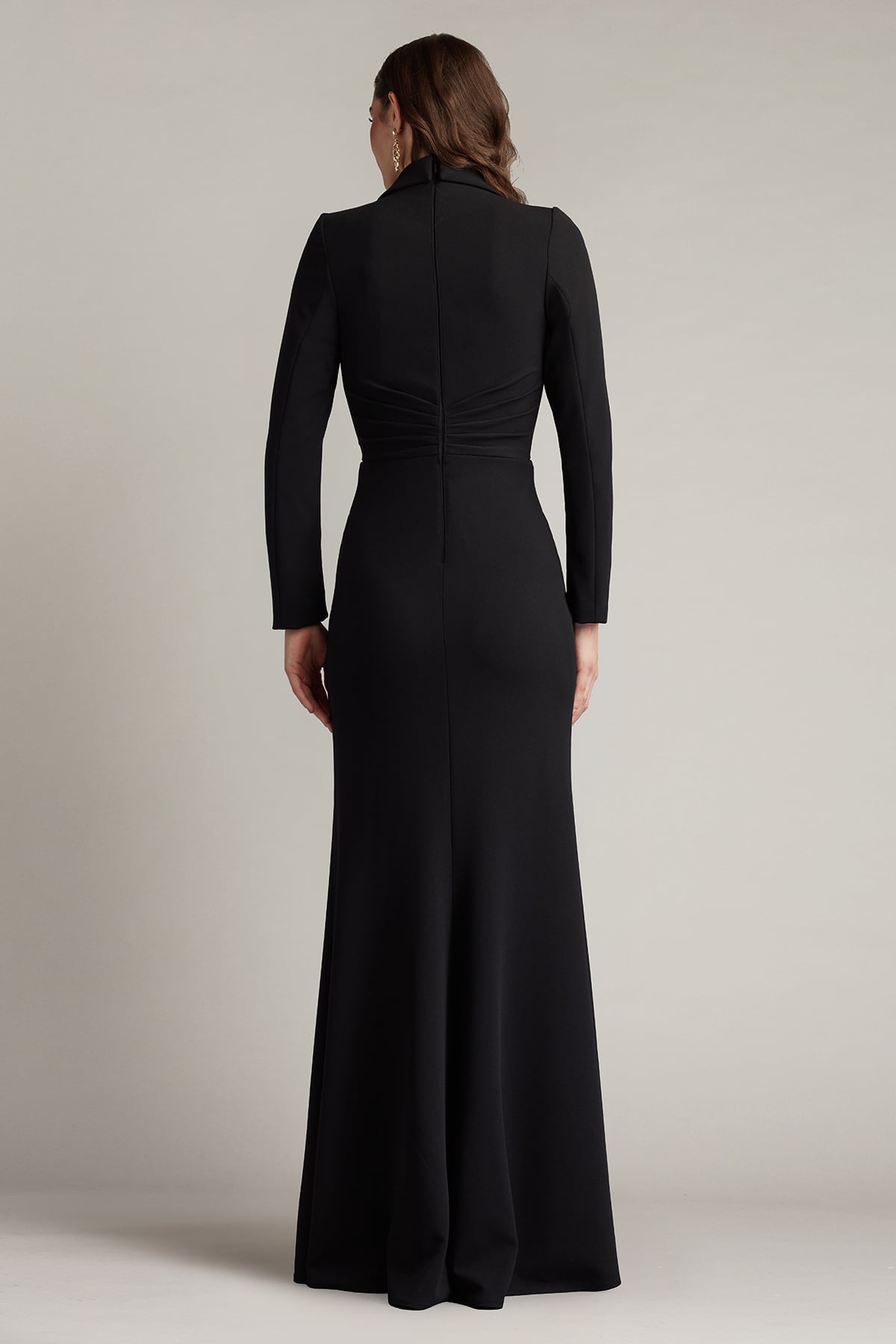 Tadashi Shoji Ardela Center Front Ruffle Gown