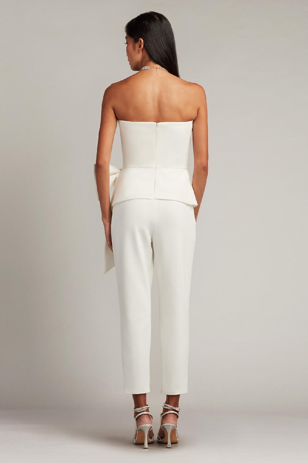 Tadashi Shoji Banks Bow Waist Jumpsuit
