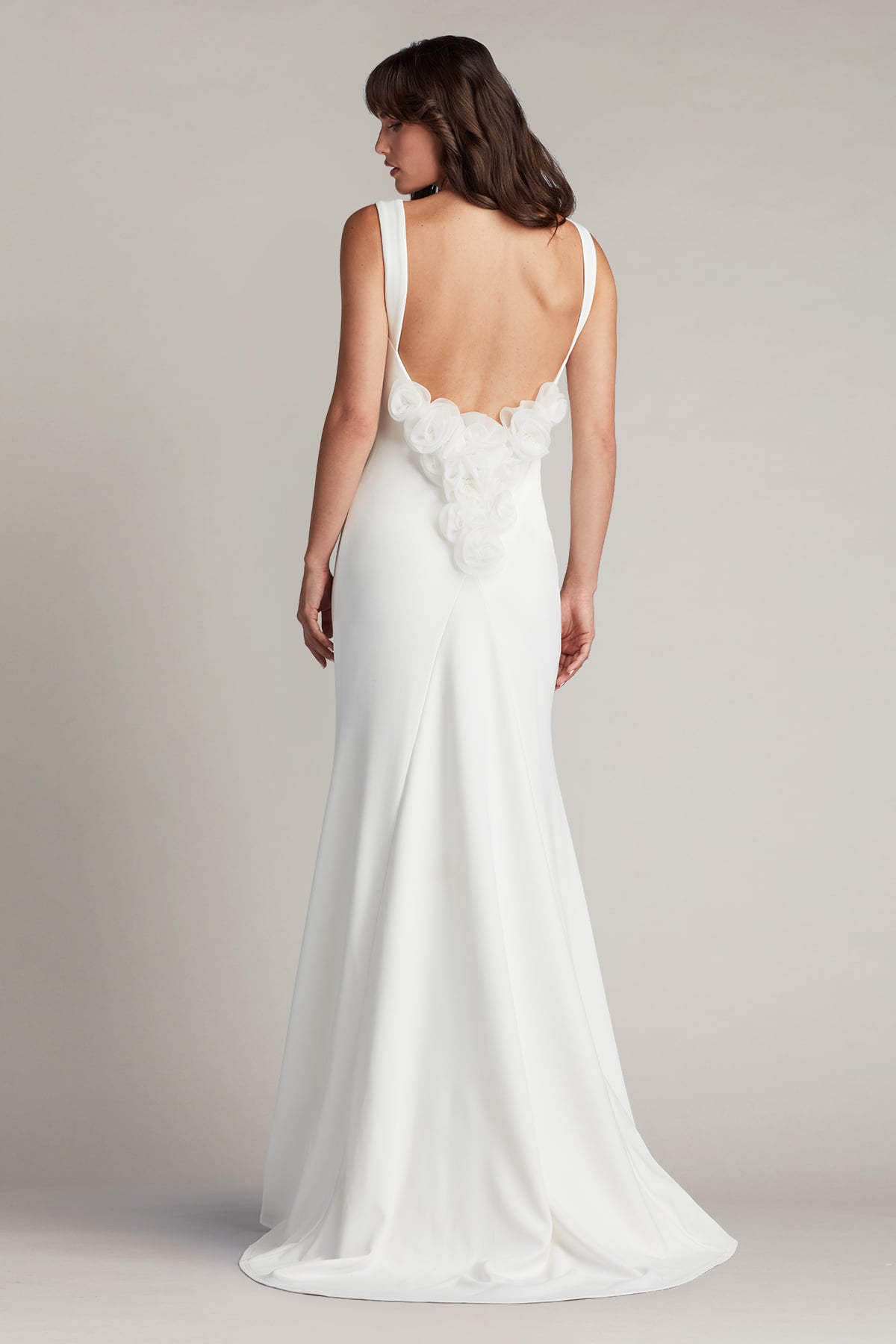 Tadashi Shoji Beckwith Rosette Low Back Gown