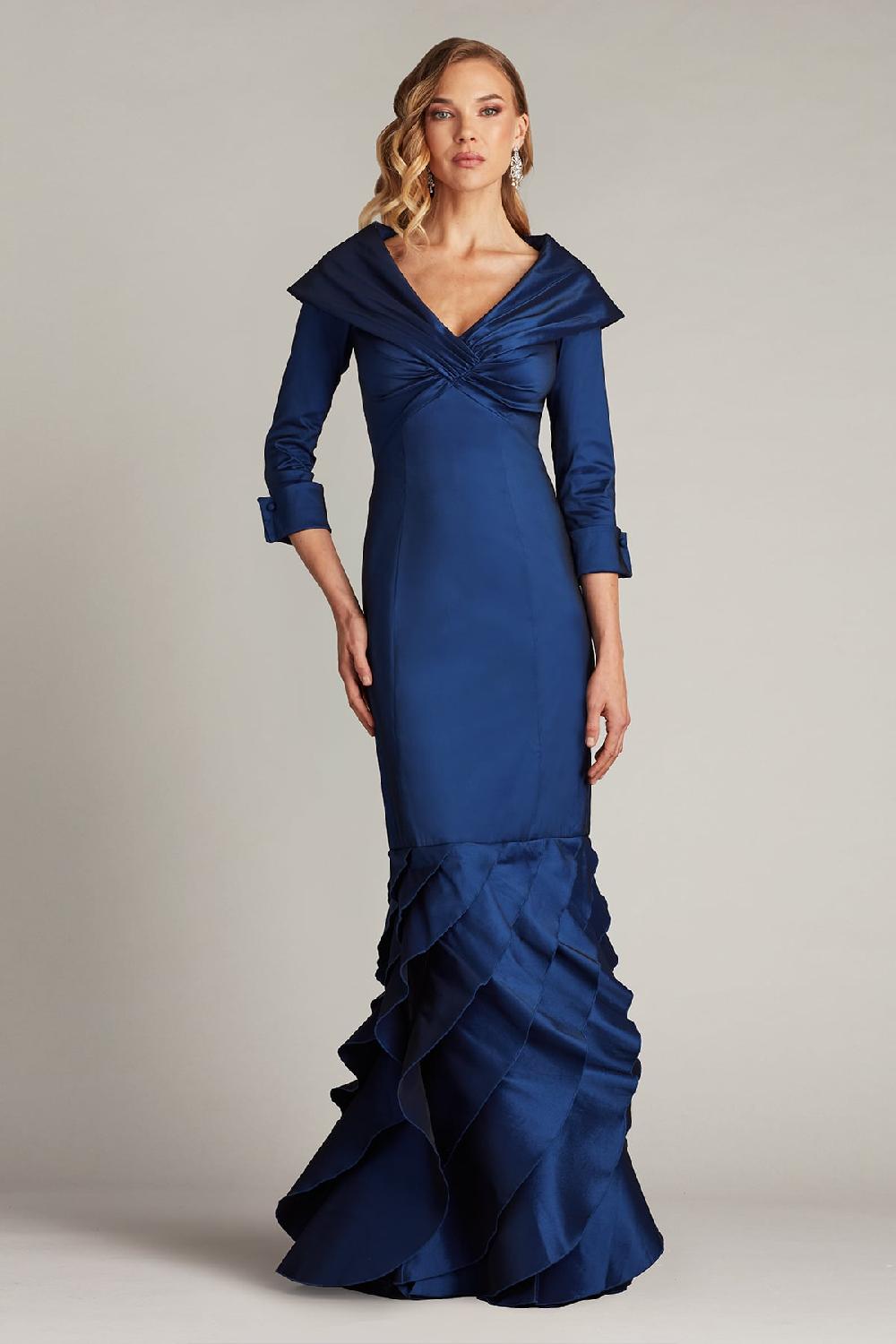 tadashi shoji Blythe Portrait Collar Gown