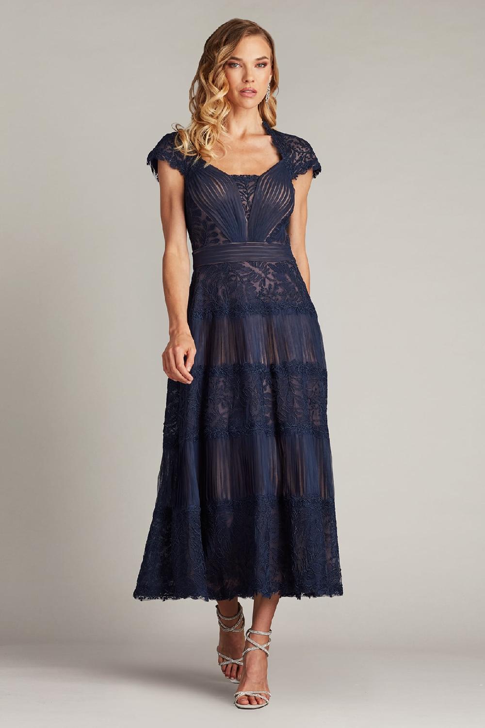 Tadashi Shoji Boette Lace Tea-Length Dress