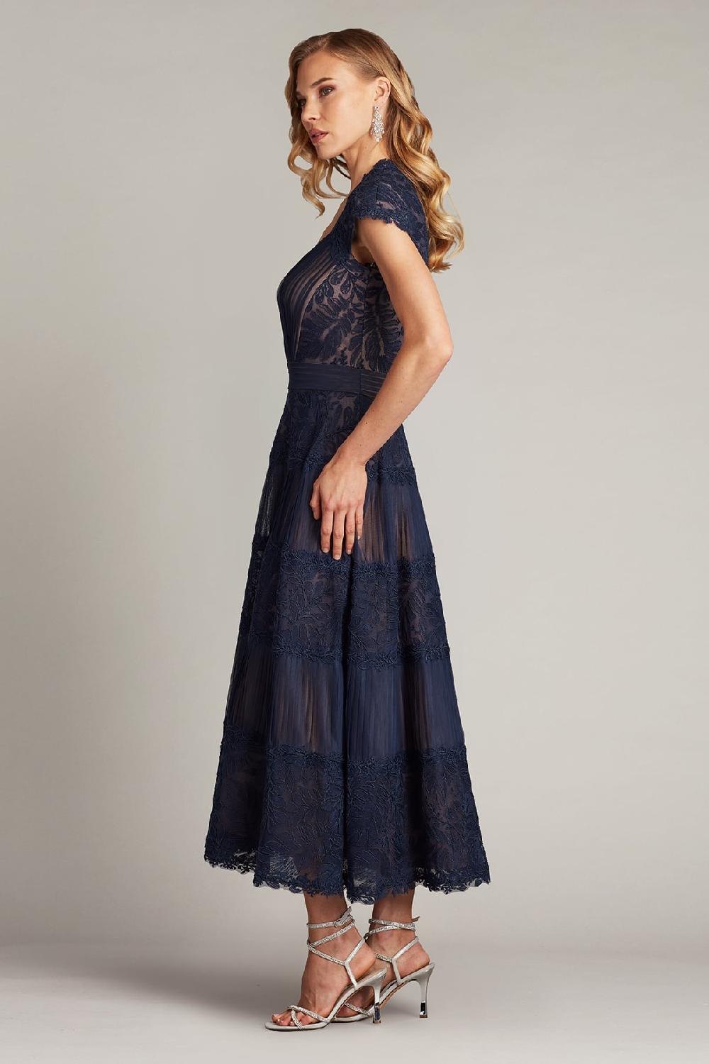 Tadashi Shoji Boette Lace Tea-Length Dress
