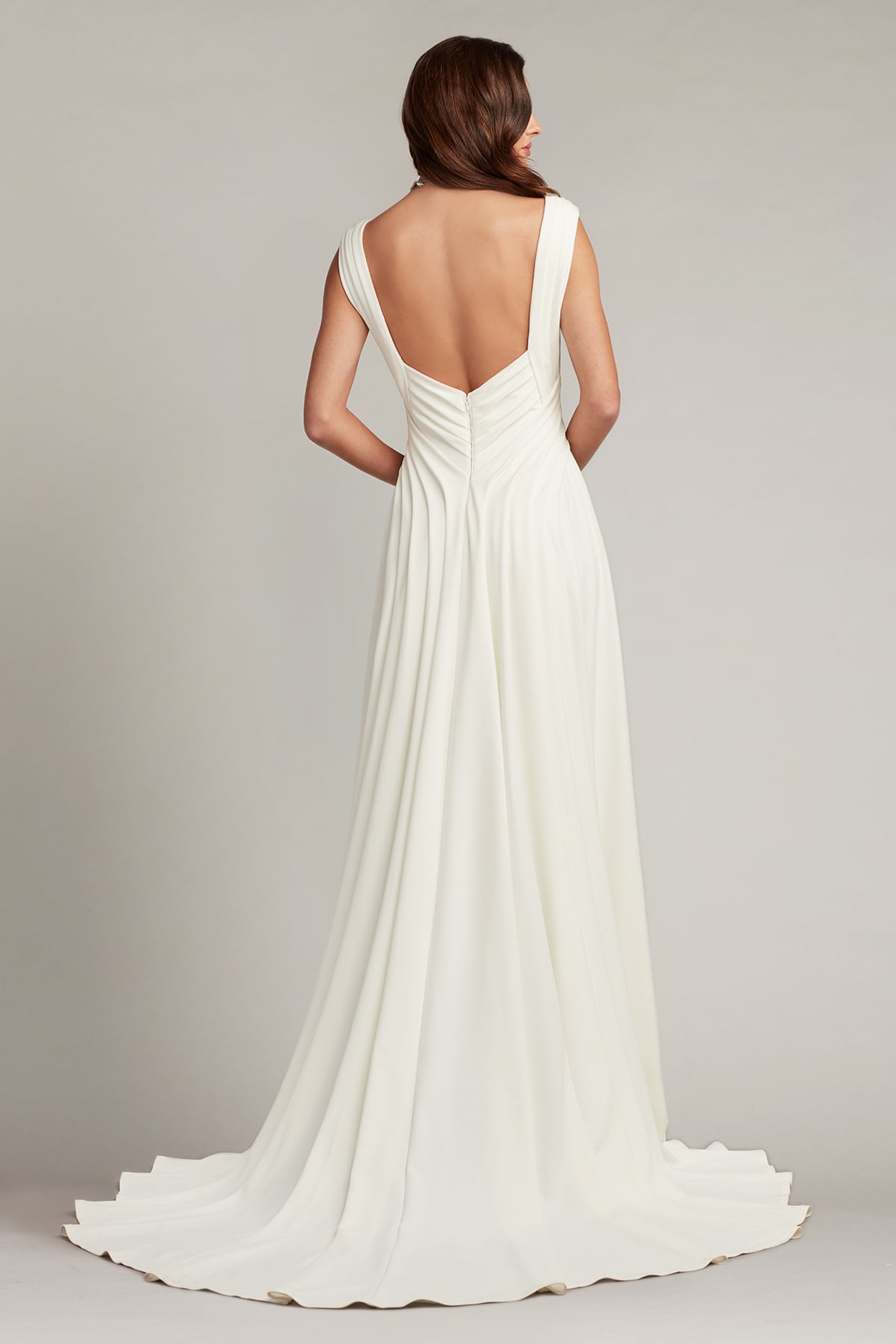 Tadashi Shoji Callaway Draped Open Back Gown