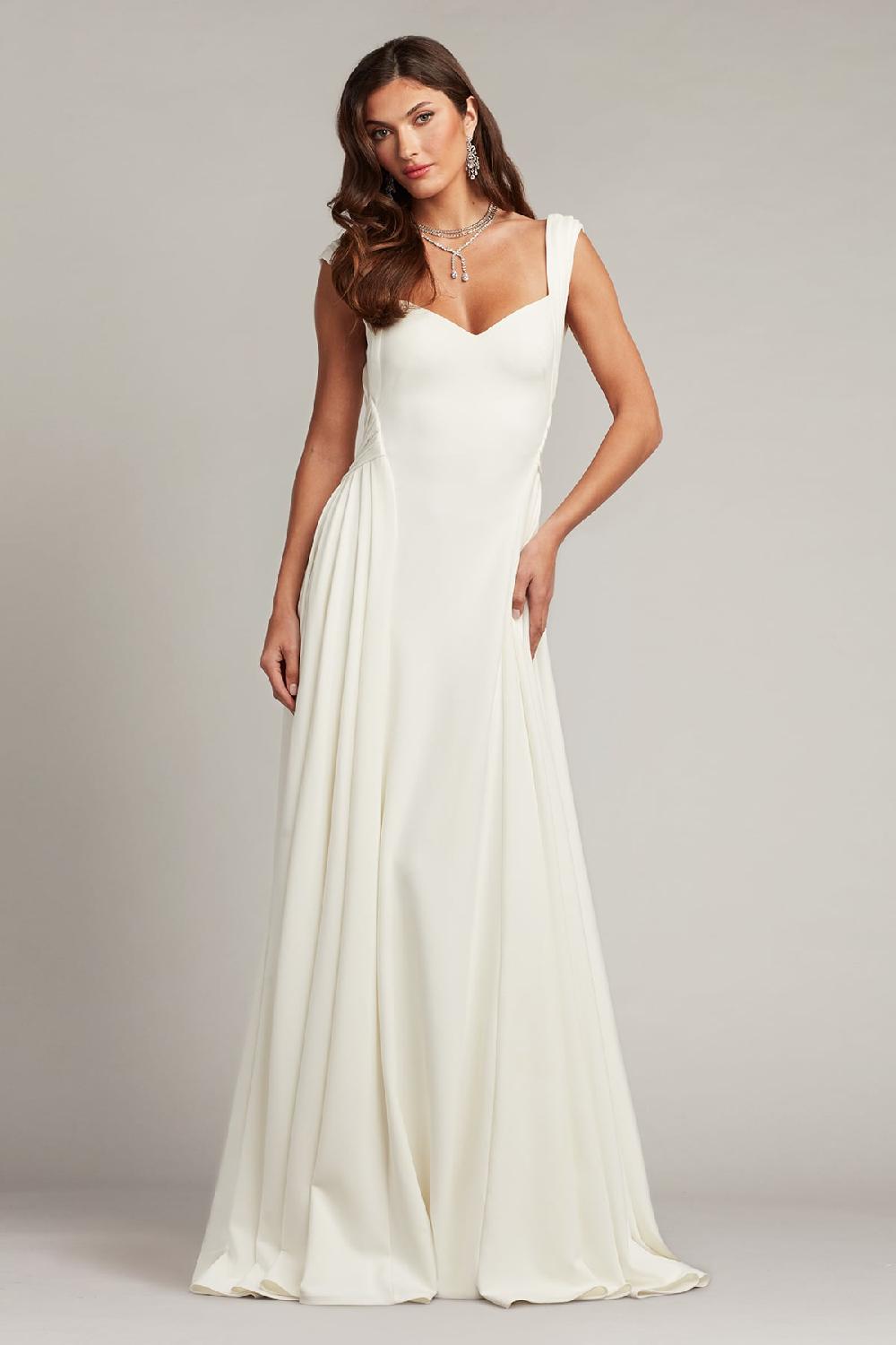 Tadashi Shoji Callaway Draped Open Back Gown