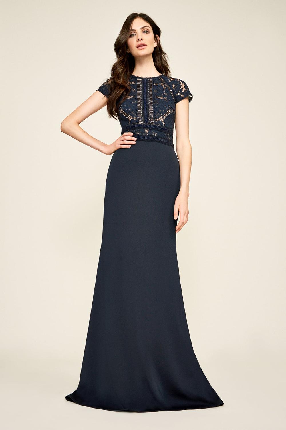 Tadashi Shoji Catrine Lace Bodice Gown