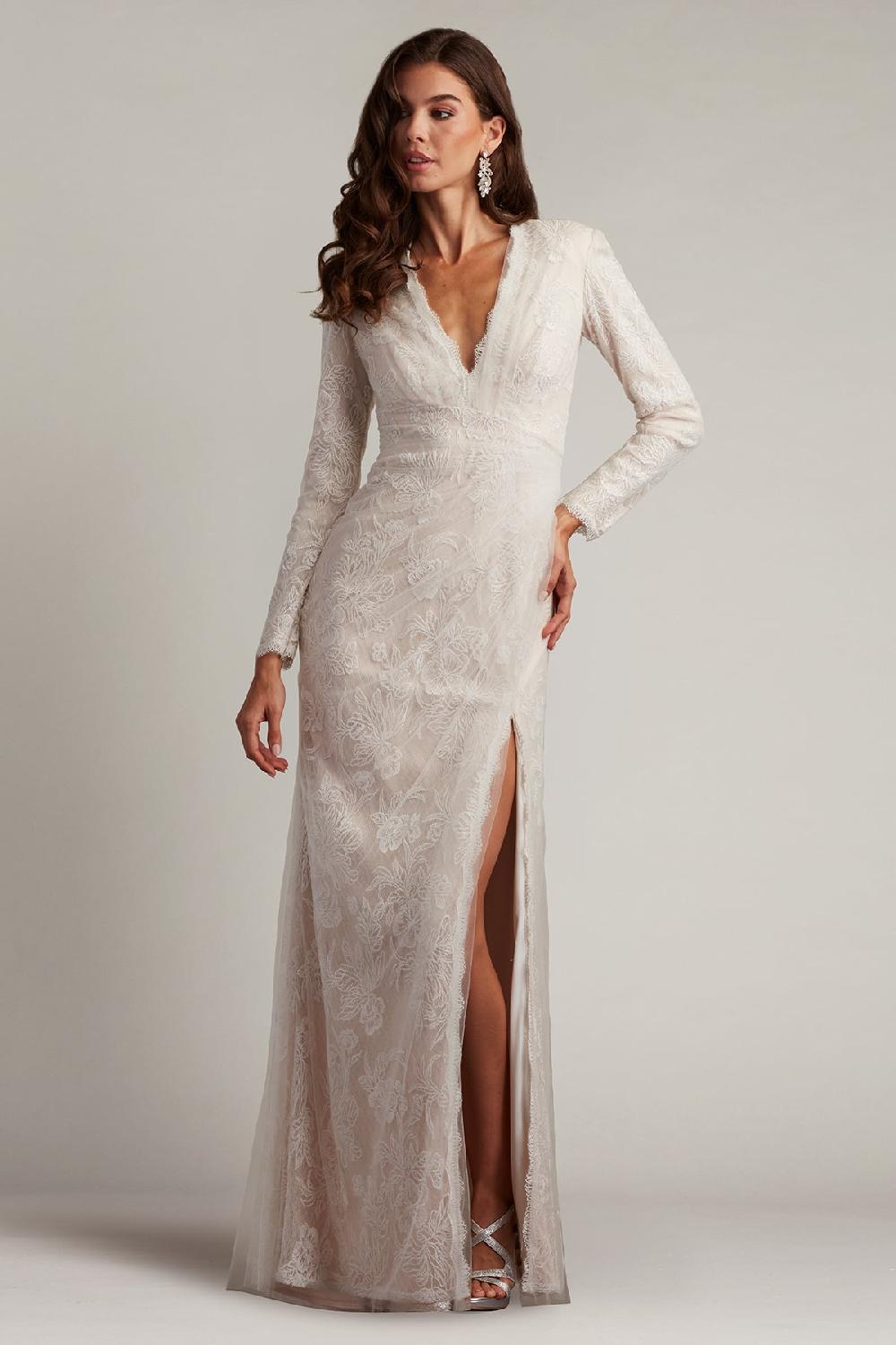 Tadashi Shoji Cherelle Embroidered Tulle Gown