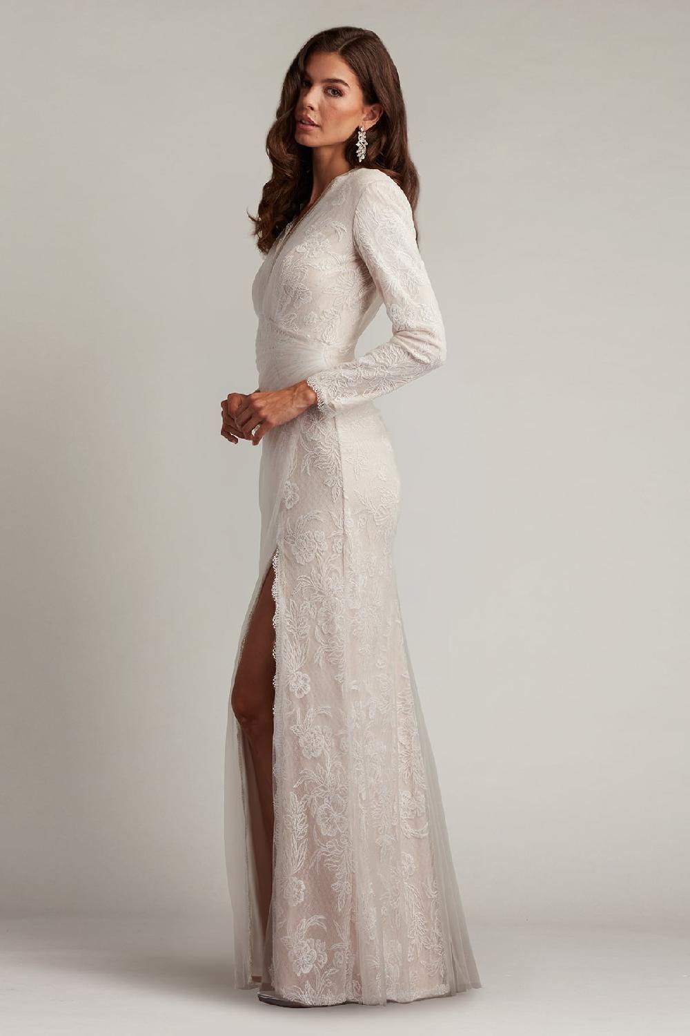 Tadashi Shoji Cherelle Embroidered Tulle Gown