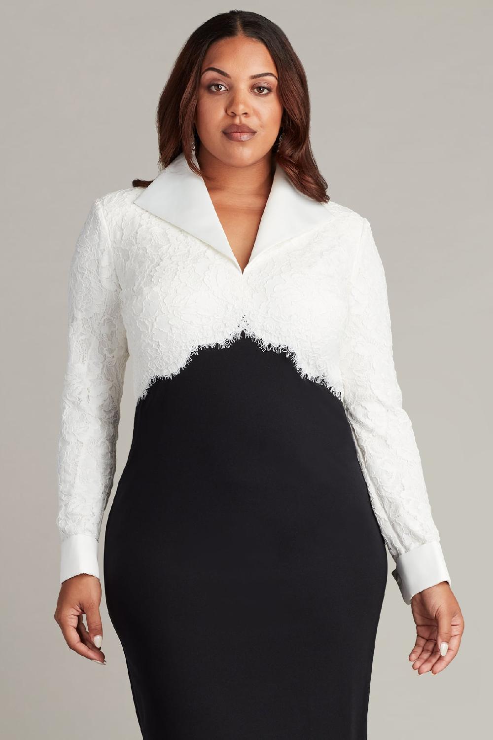 Tadashi Shoji Deacon Collar Dress - PLUS SIZE
