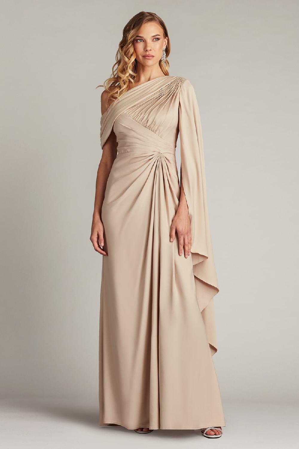 Tadashi Shoji Ember Cape Sleeve Gown