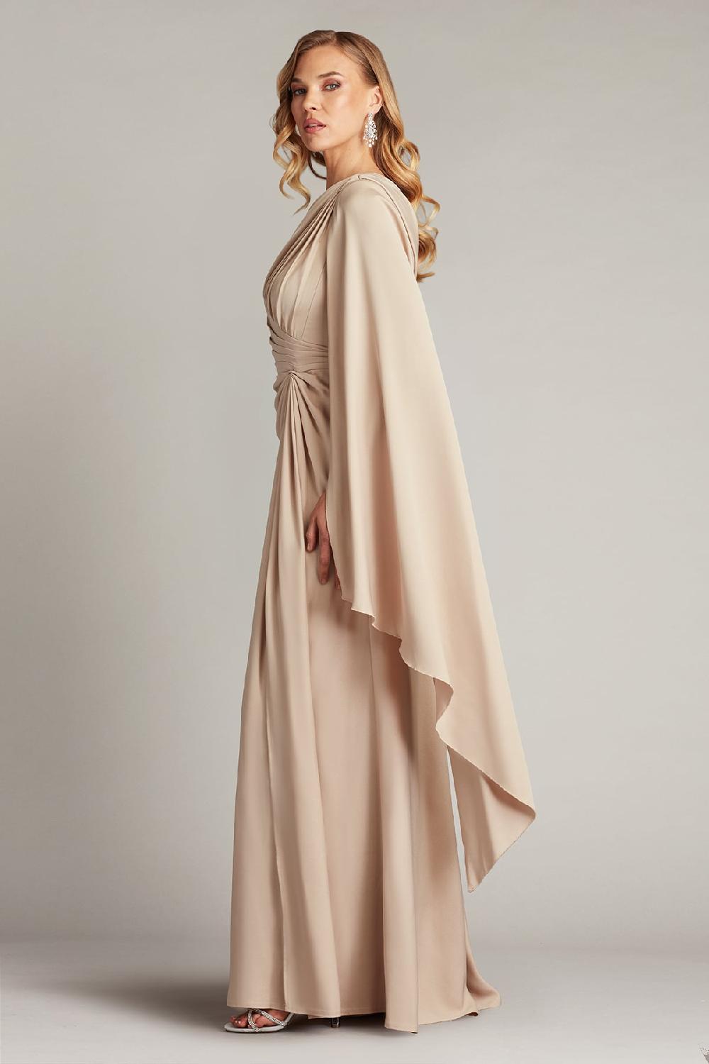 Tadashi Shoji Ember Cape Sleeve Gown