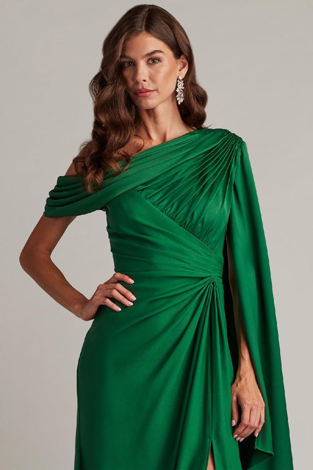 Tadashi Shoji Ember Cape Sleeve Gown