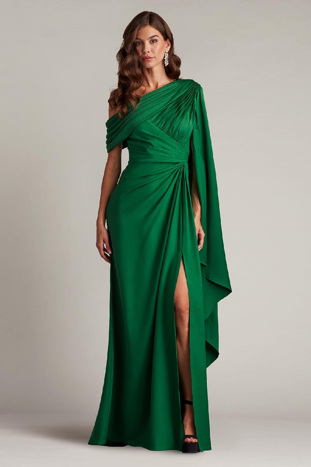 tadashi shoji Ember Cape Sleeve Gown