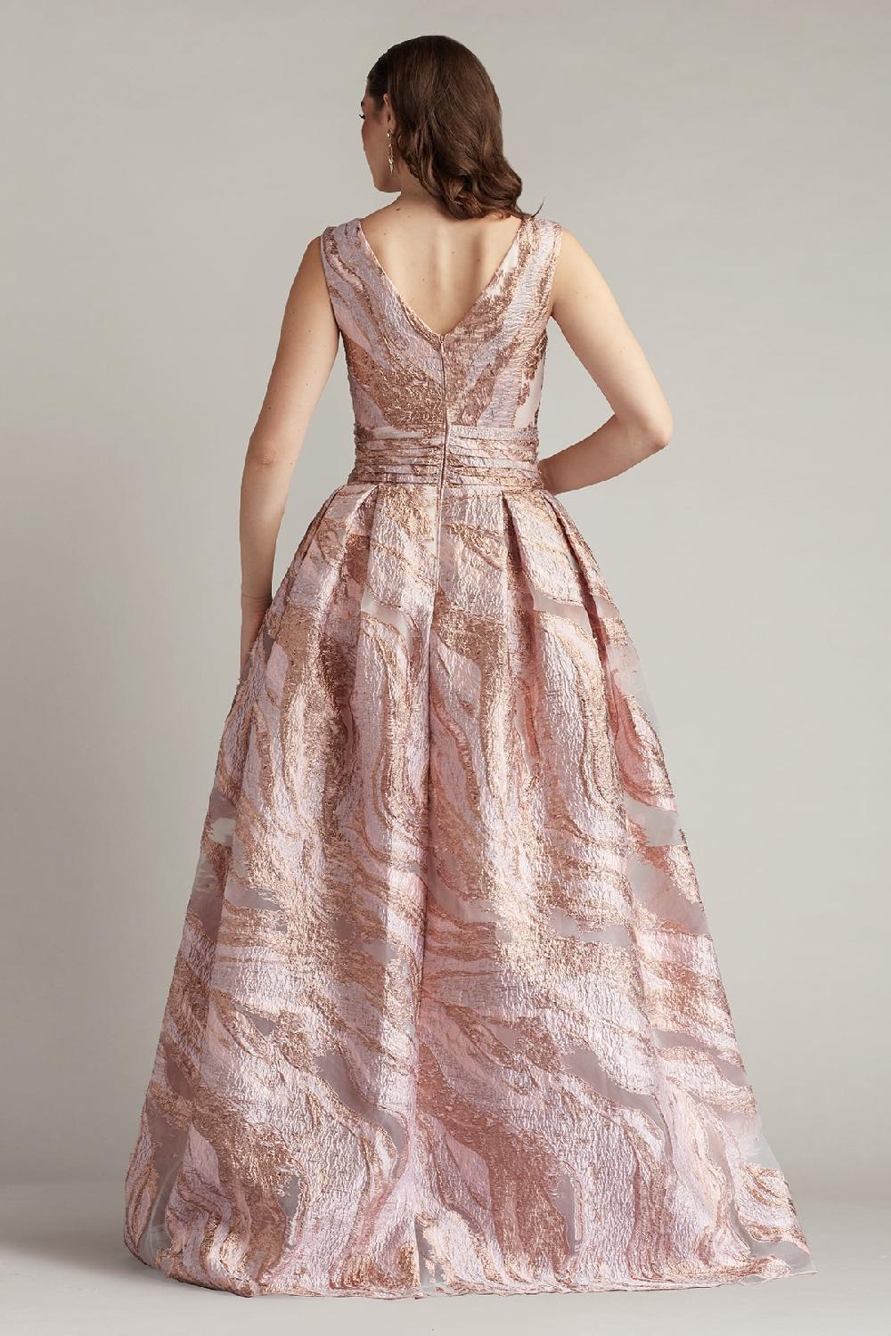 Tadashi Shoji Fontaine Gilded Ball Gown