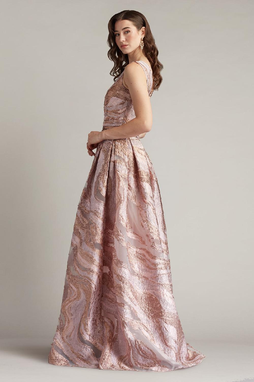 Tadashi Shoji Fontaine Gilded Ball Gown