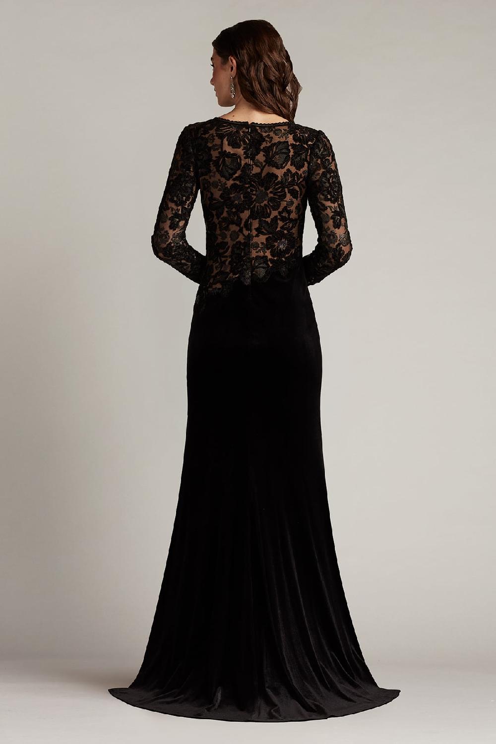 Tadashi Shoji Forena Embroidered Crepe Gown