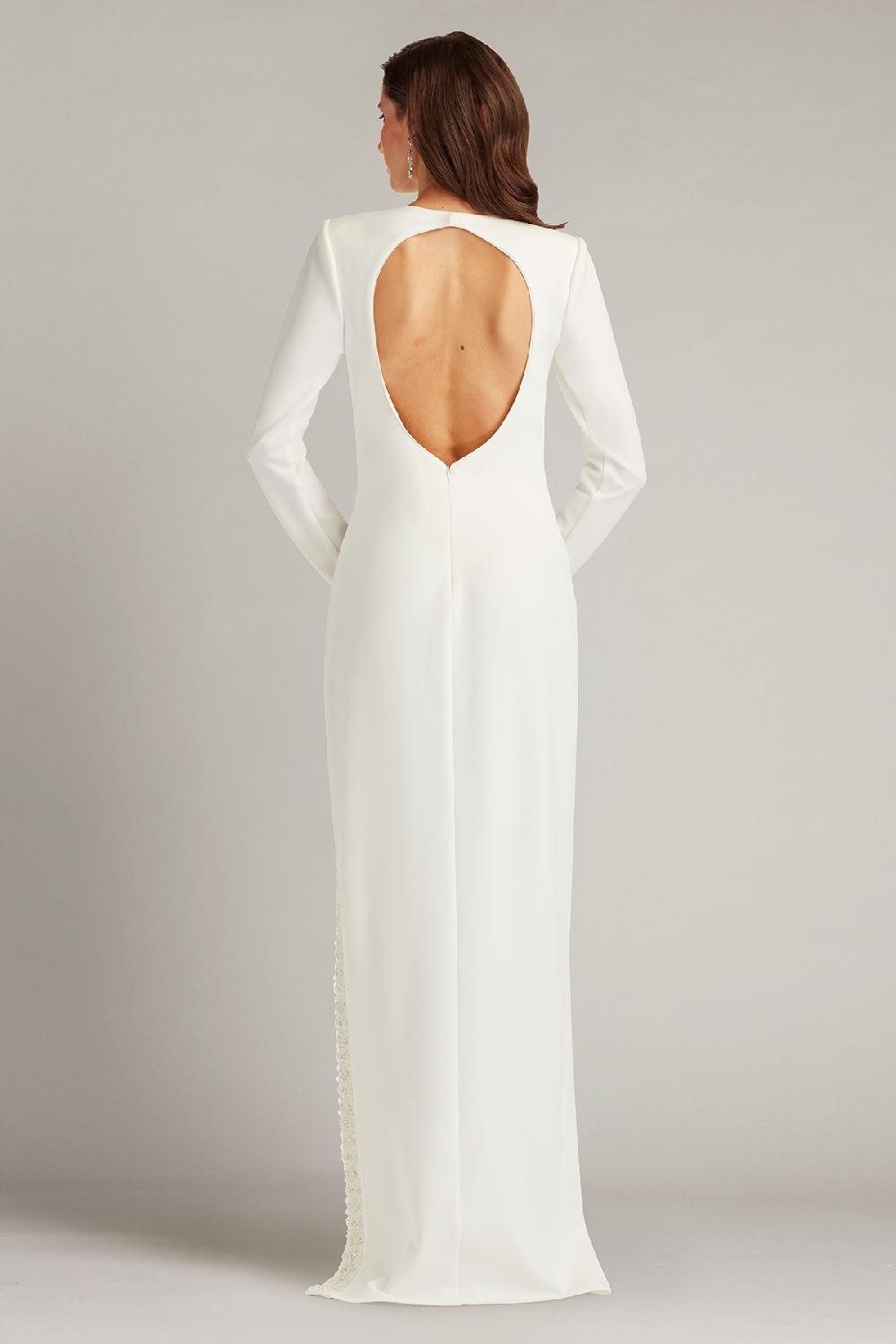 Tadashi Shoji Geyer Embellished Open Back Gown
