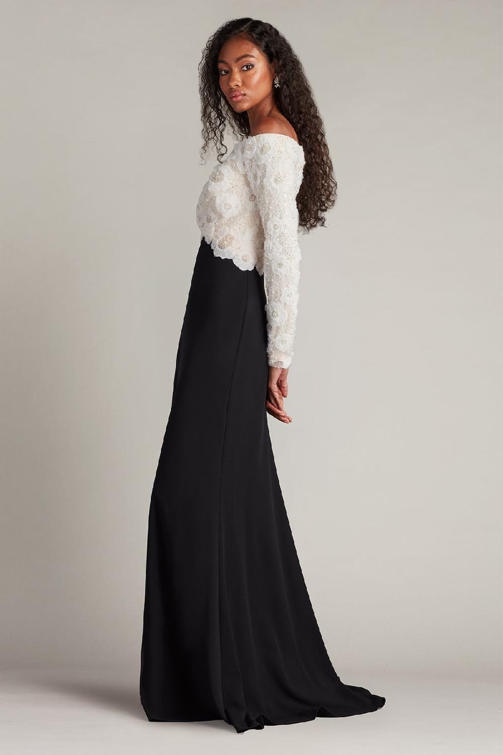 Tadashi Shoji Giuliana Embroidered Bodice Gown