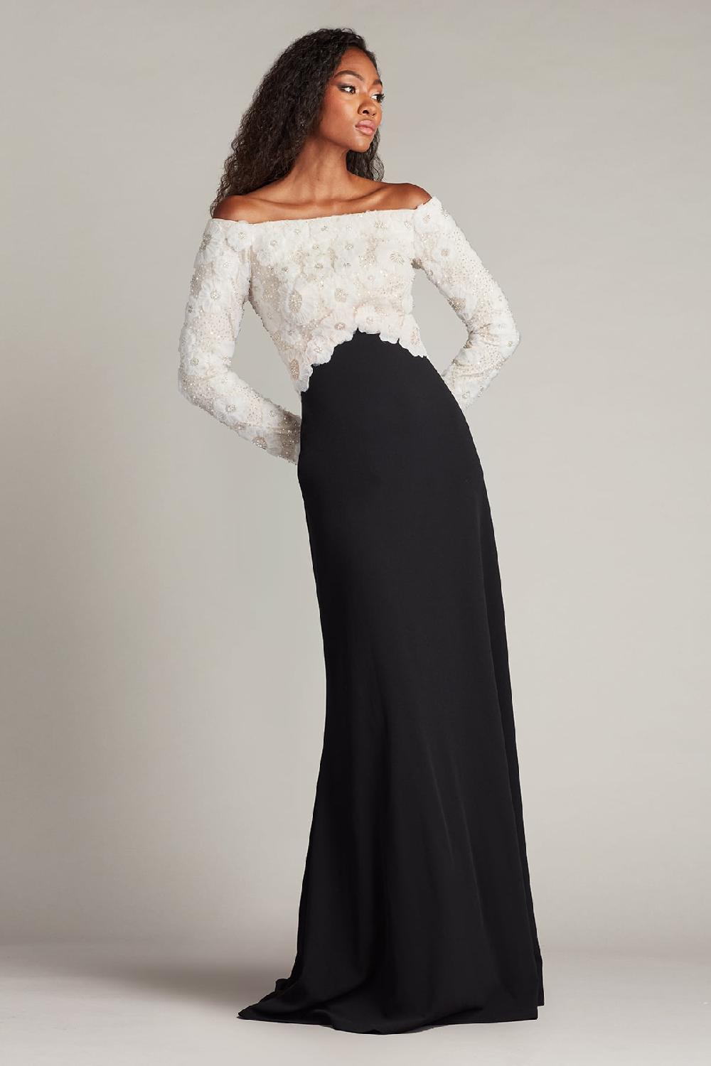 tadashi shoji Giuliana Embroidered Bodice Gown