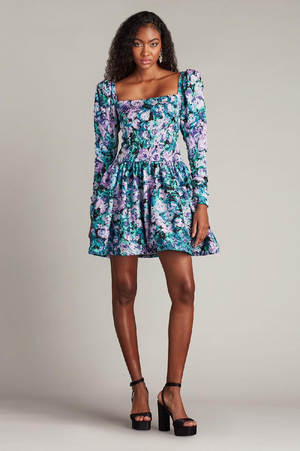 tadashi shoji Harlym Floral Print Mini Dress