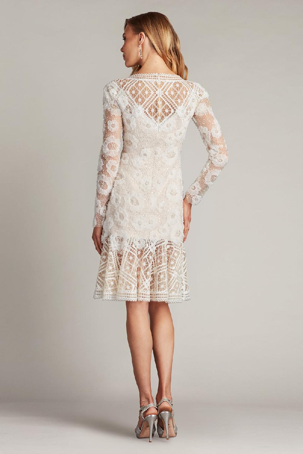 Tadashi Shoji Idly Embroidered Illusion Dress