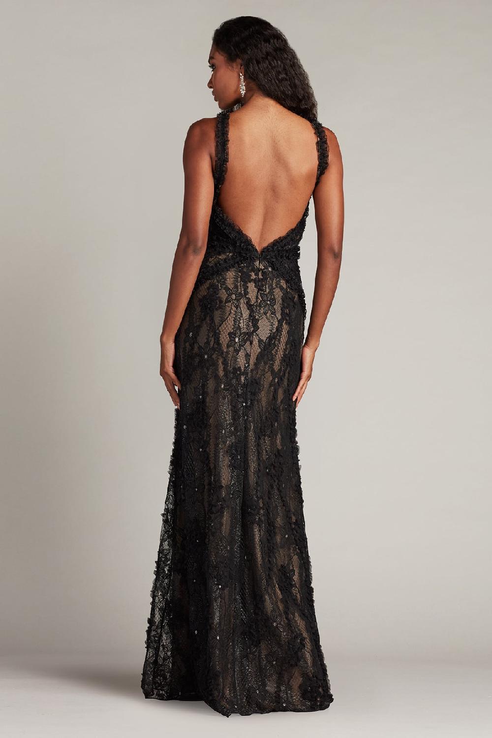 Tadashi Shoji Kaiti Embroidered Halter Gown