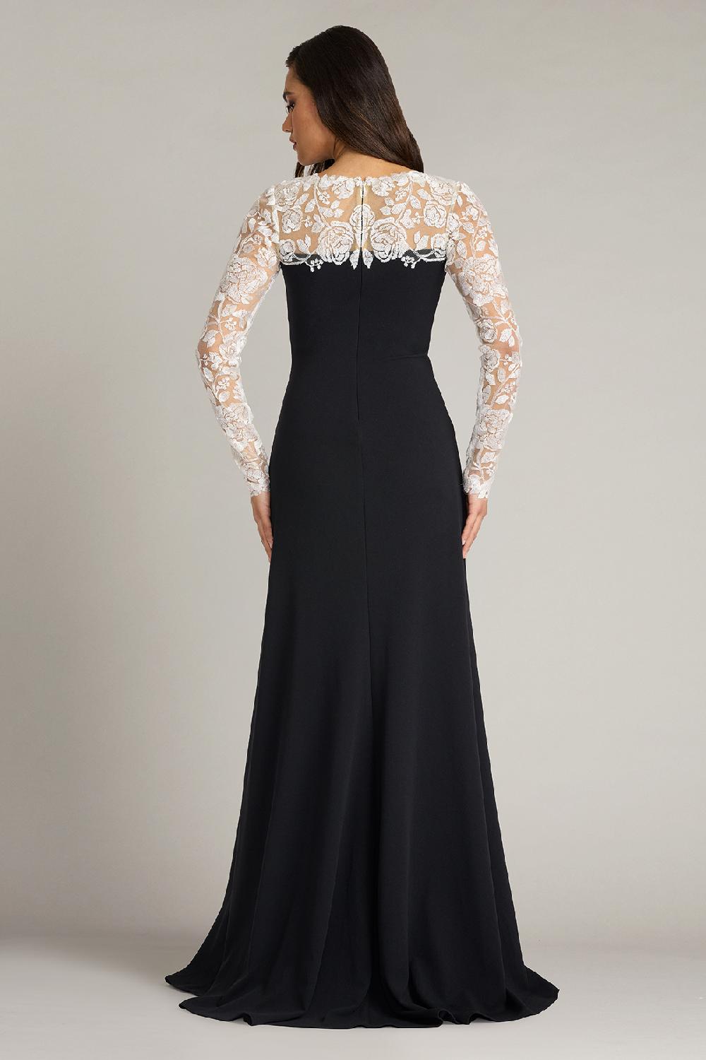 Tadashi Shoji Kalico Embroidered Illusion Gown